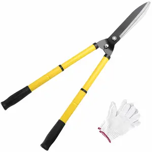 Garden Hedge Shears Heavy Duty with Extendable Handle, Plant Cutting Scissors -Lawn Pruners - Yard and Garden Tools