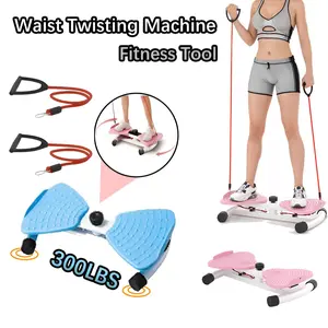 Equipped Home Waist Twister Device 300 Lbs Weight Capacity Noiseless Anti Slip Twist Board Waist Sculptor Ab Workout Daily Exercise Machine