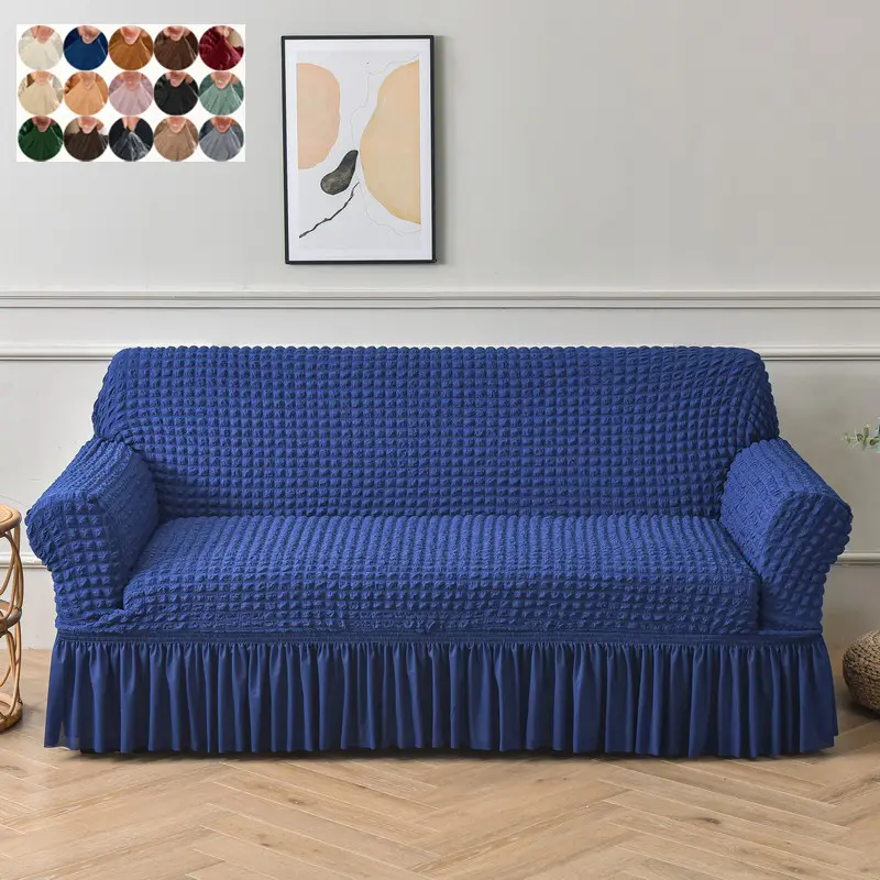 1PC 3D Jacquard Quilted Sofa Cover, Elastic Sofa Slipcover, Stylish and Comfortable, Antibacterial & Anti-mite, No Lint, No Fading, Easy to Remove and Wash, Pet Scratch Resistant, Sofa Covers Washable, Couch Covers, Home Decoration