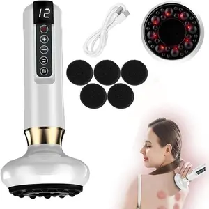 Smart Gua Sha Machine, 1 Box Negative Pressure Cupping Massager with 12-Level Adjustable Suction, Body Relaxation Massage Tool for Women & Men, Relaxation Aid, Relaxing