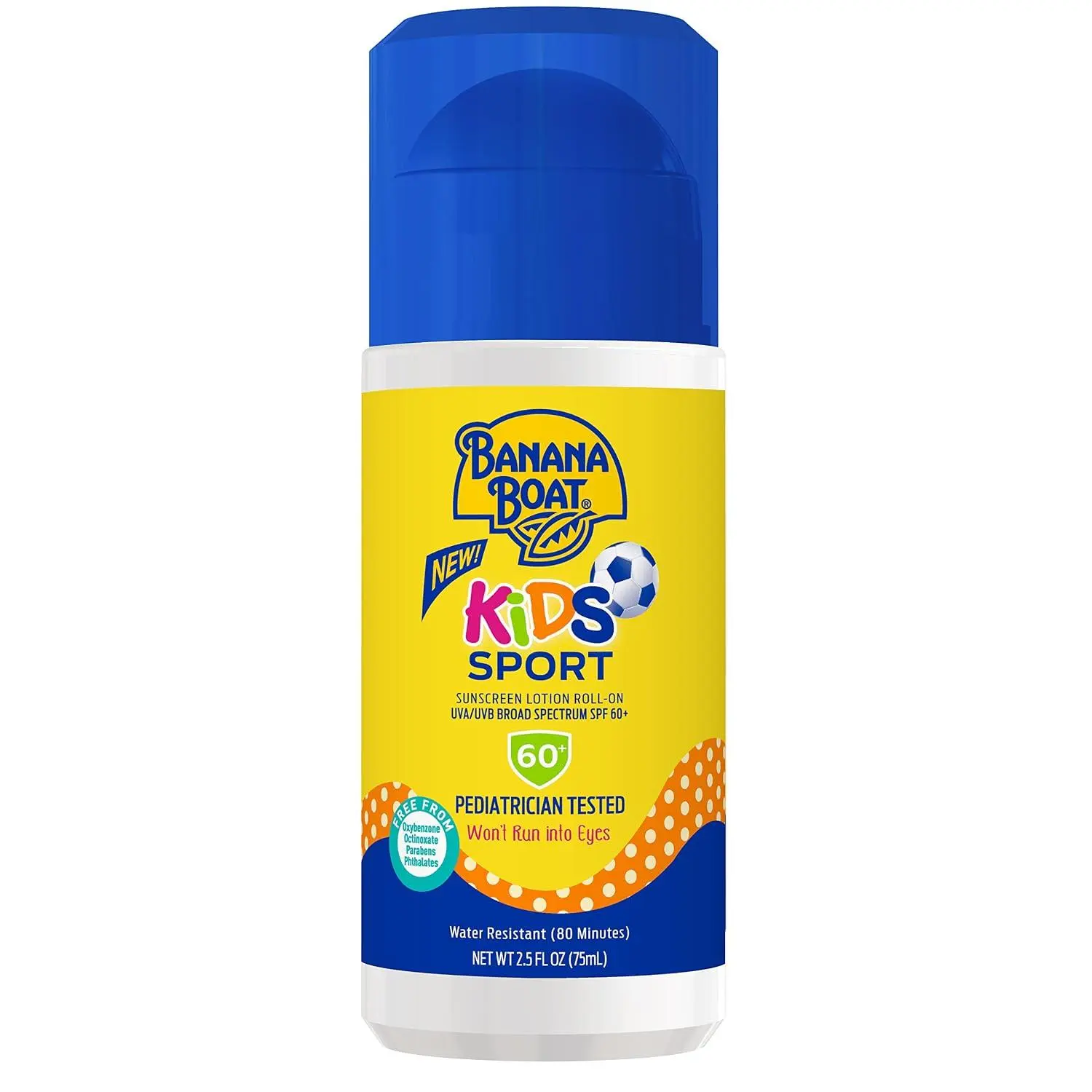 Banana Boat Sport Roll On Sunscreen Lotion SPF 60, 2.5 Fl Oz