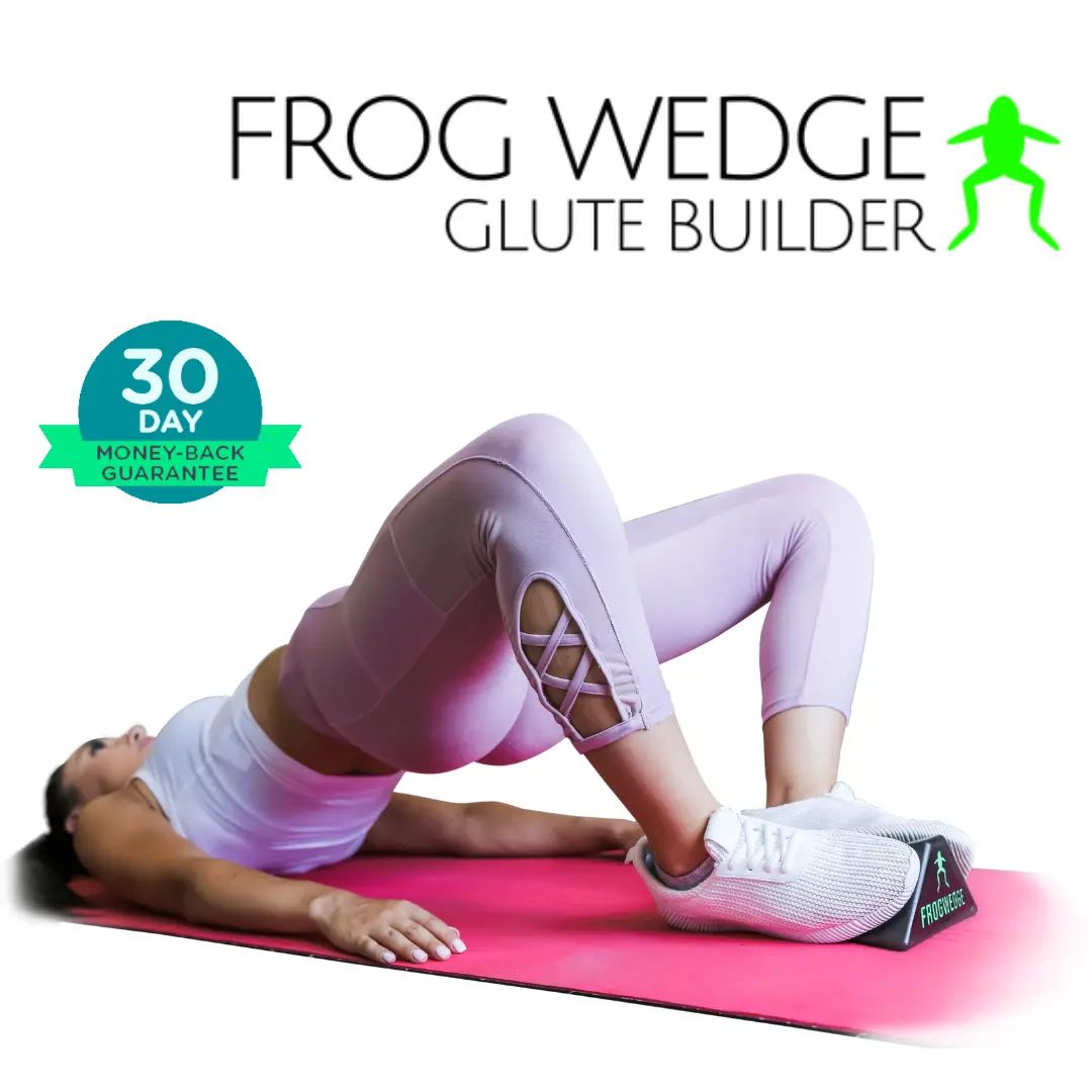 FrogWedge Glute Builder KIT with Booty Band Hip Circle - Patented Frog Pump Exercise, Home Glute Workout, Glute Training Accessory, Glute Wedge, Glute Trainer, Booty Builder.