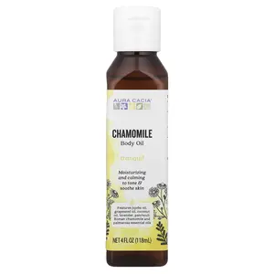 Aura Cacia Body Oil, Chamomile, 4 fl oz (118 ml)