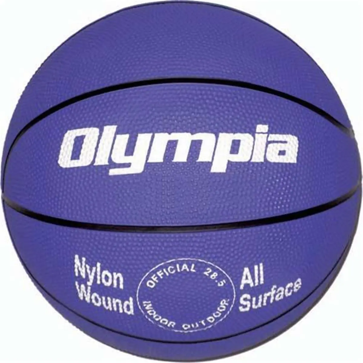 212 MAIN Official Pro Rubber Basketball, Nylon-Wound, Junior Sizes Available, Indoor-Outdoor Sports Ball (Purple)