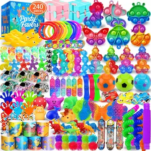 Party Favors for Kids 4-12, 240 Pack Fidget Toys for Adults, Christmas Stocking Stuffers Goodie Bags School Classroom Prizes, Birthday Gifts for Teen Boys Girls, Stress Relief Bulk Sensory Toys