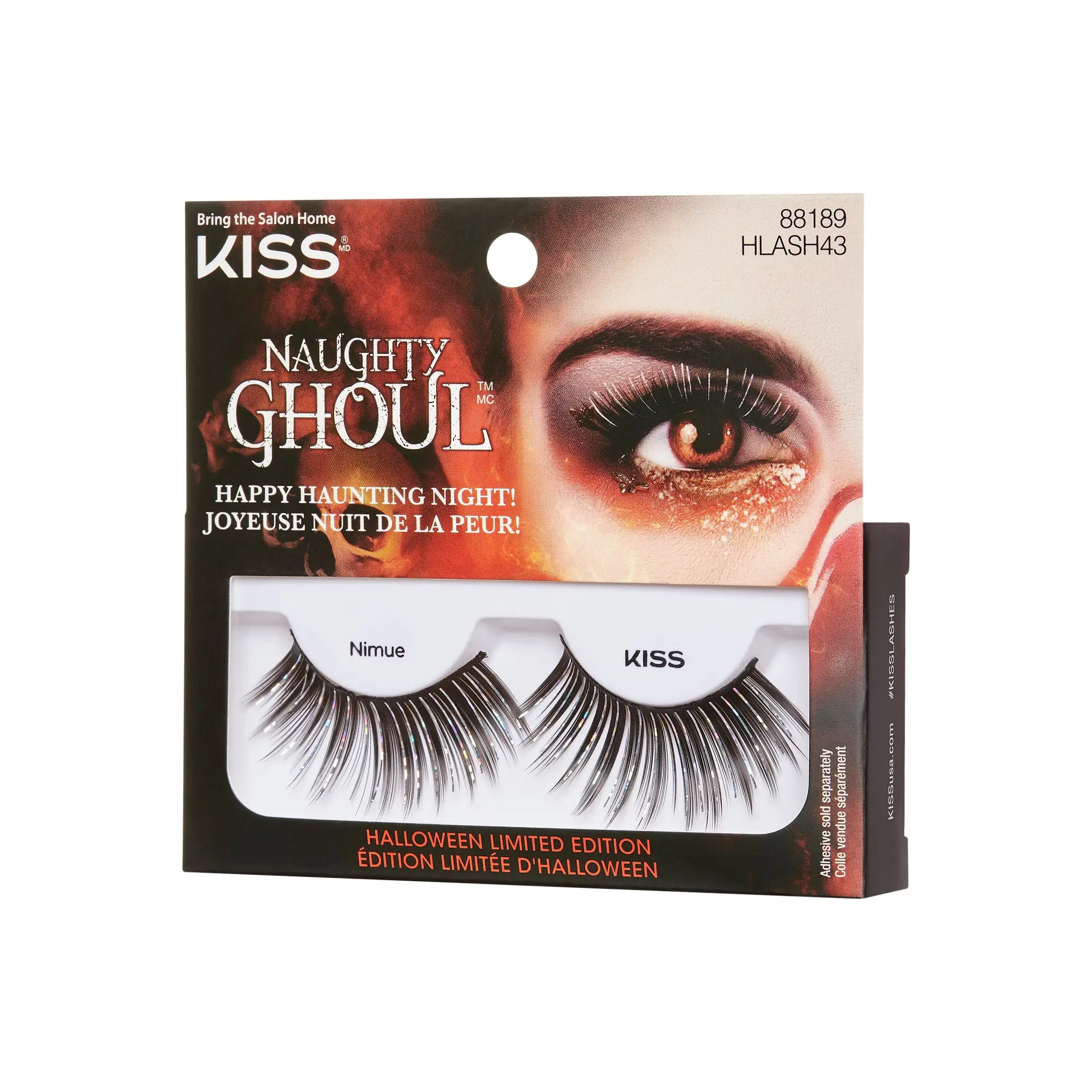 Kiss Halloween False Eyelashes - Nimue | 1 Pair, Strip Lashes, 18mm