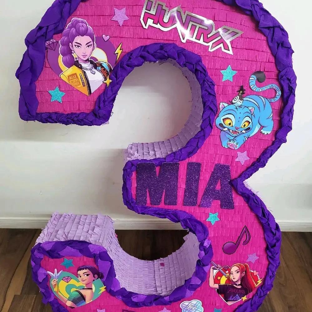 k pop number piñatas 30 inches