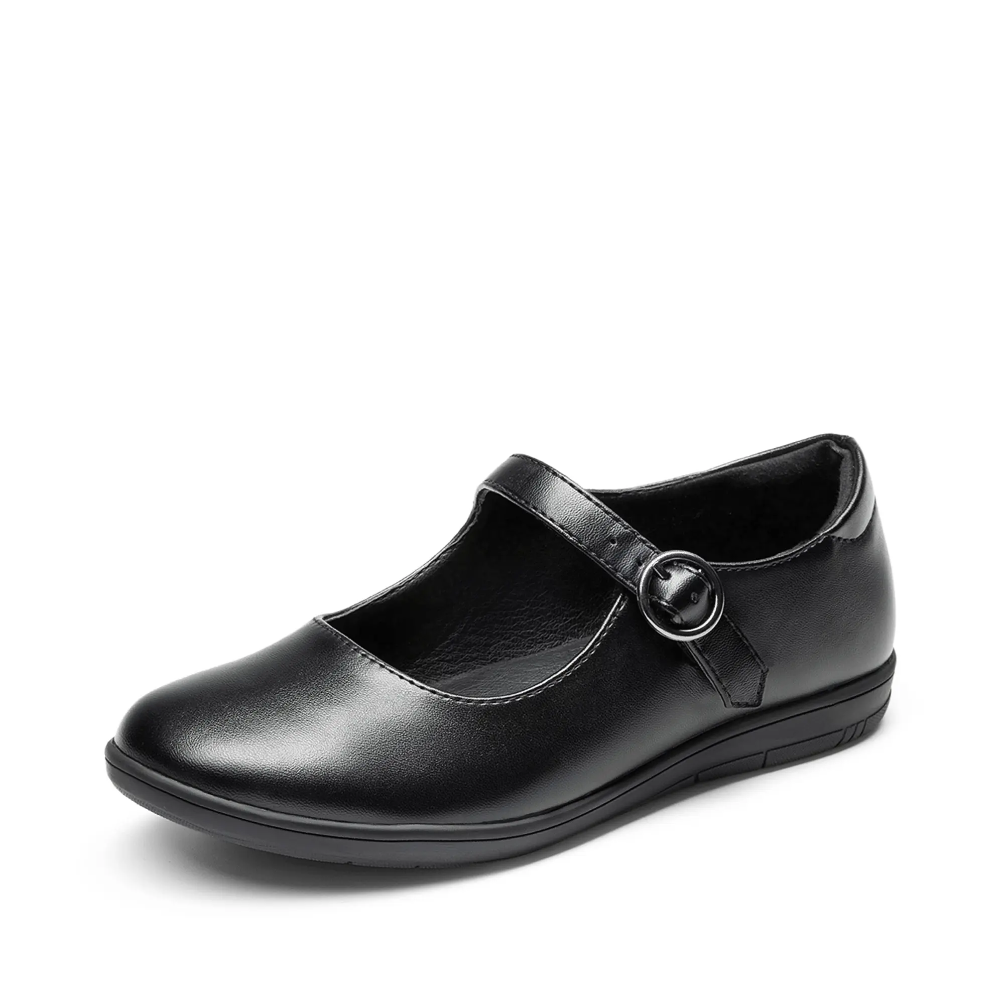 Dream Pairs Kid's Classic Dress Shoes, Comfortable Round Toe School Uniform Adjustable Flats for Toddler to Big Kid (10 - 11 Years), Back To School Shoes, School Shoes