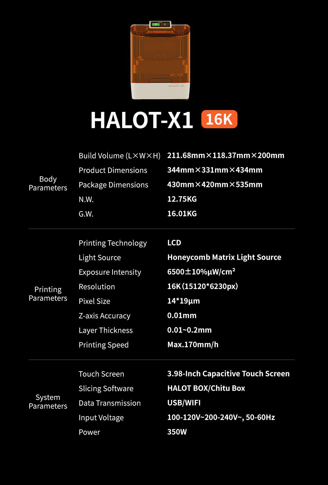 Creality HALOT-X1 Resin 3D Printer