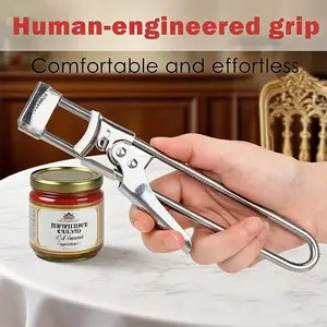 Upgraded Hands-Free 3-in-1 Multifunctional Can Opener Bottle Opener LidLifter Stainless Steel Ergonomic Labor-Saving Kitchen Tool for HomeCampers