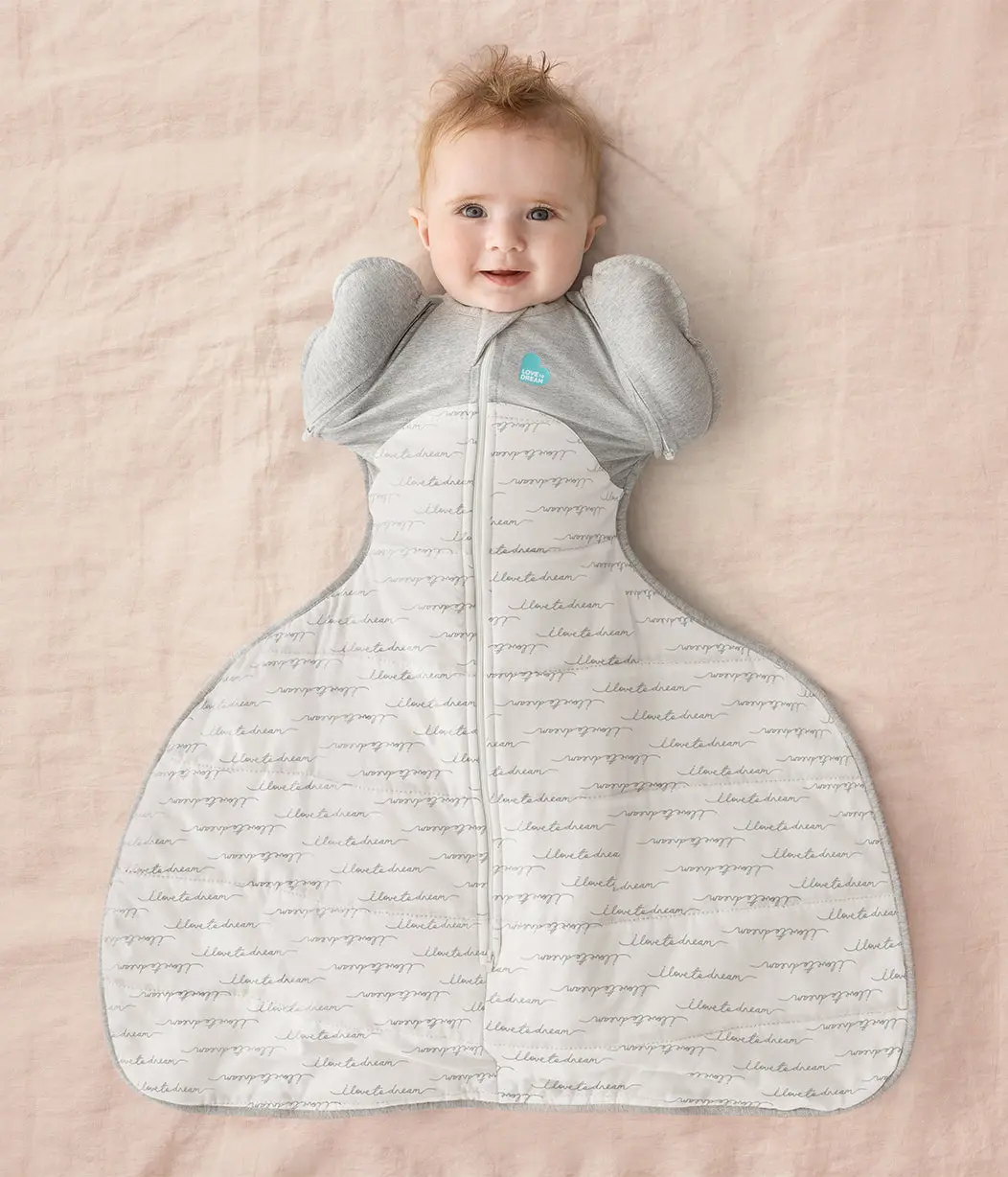 Swaddle Up™ 2-in-1 Transition Bag Hip Harness 2.5 TOG Cotton White Dreamer