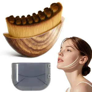 Glowiex Lymphatic Contour Face Brush, Lymphatic Drainage Massager for Face, Chin & Neck. Features a Newly Upgraded Ergonomic Design for Precise Skin Fit