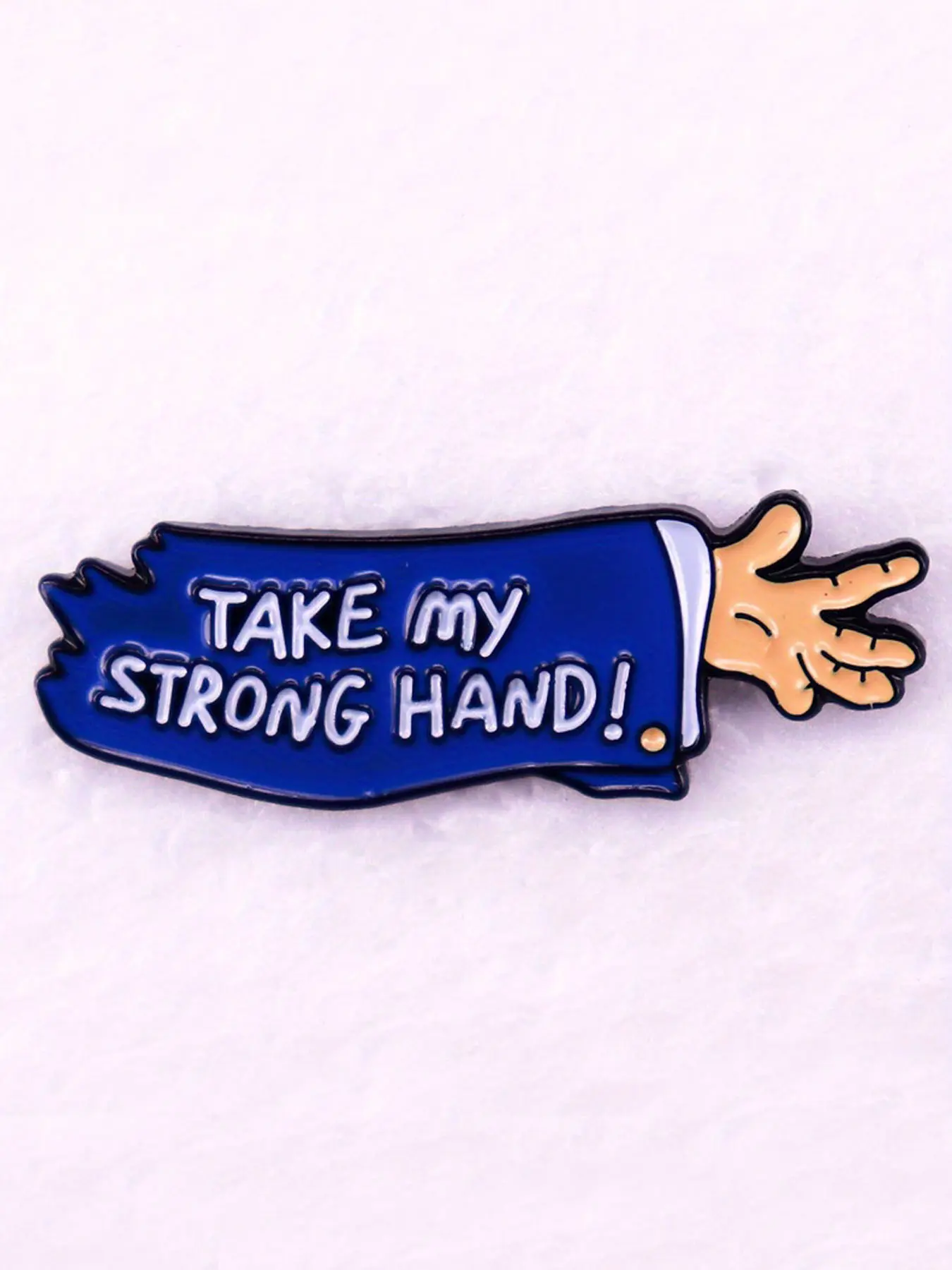 Take my strong hand!" Halloween horror arm brooch badge Lapel Brooch Perfect for Pin Collectors