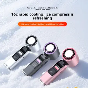 Semiconductor Cooling Handheld Fan with Flashlight