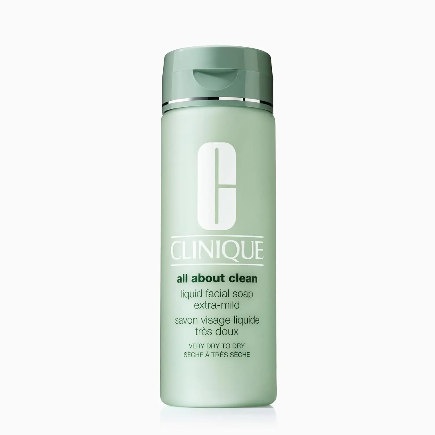 [Clinique] All About Cleanᵀᴹ Liquid Facial Soap Extra Mild | Gentle Face Cleanser For Very Dry to Dry Skin | Type 1 Face Wash | Step 1 in 3-Step Skin Care Routine