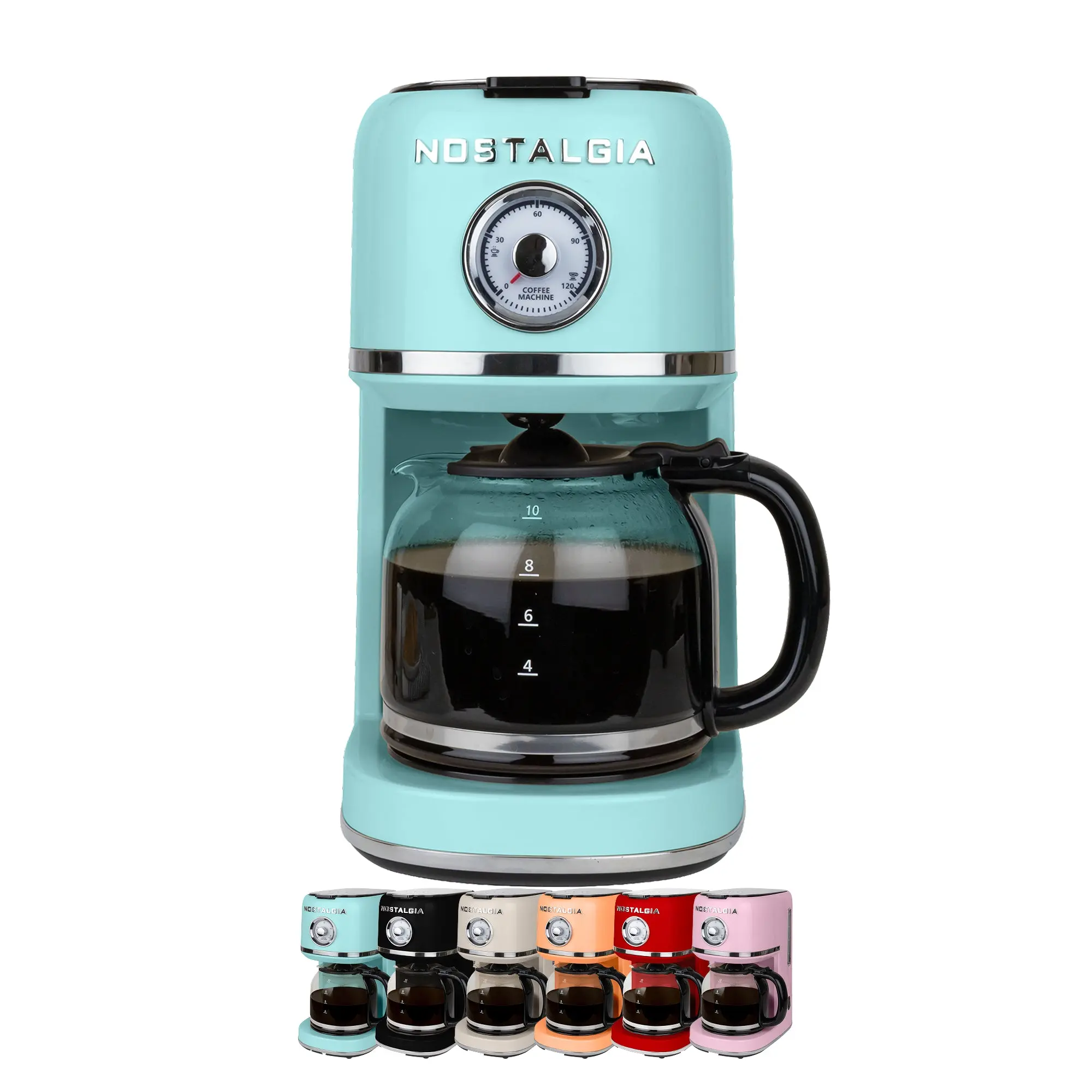 Nostalgia Classic Retro 10-Cup Coffee Maker, Household Kitchen Coffee Brewer Nostalgia Classic Retro 10-Cup Coffee Maker, Household Kitchen Coffee Brewer