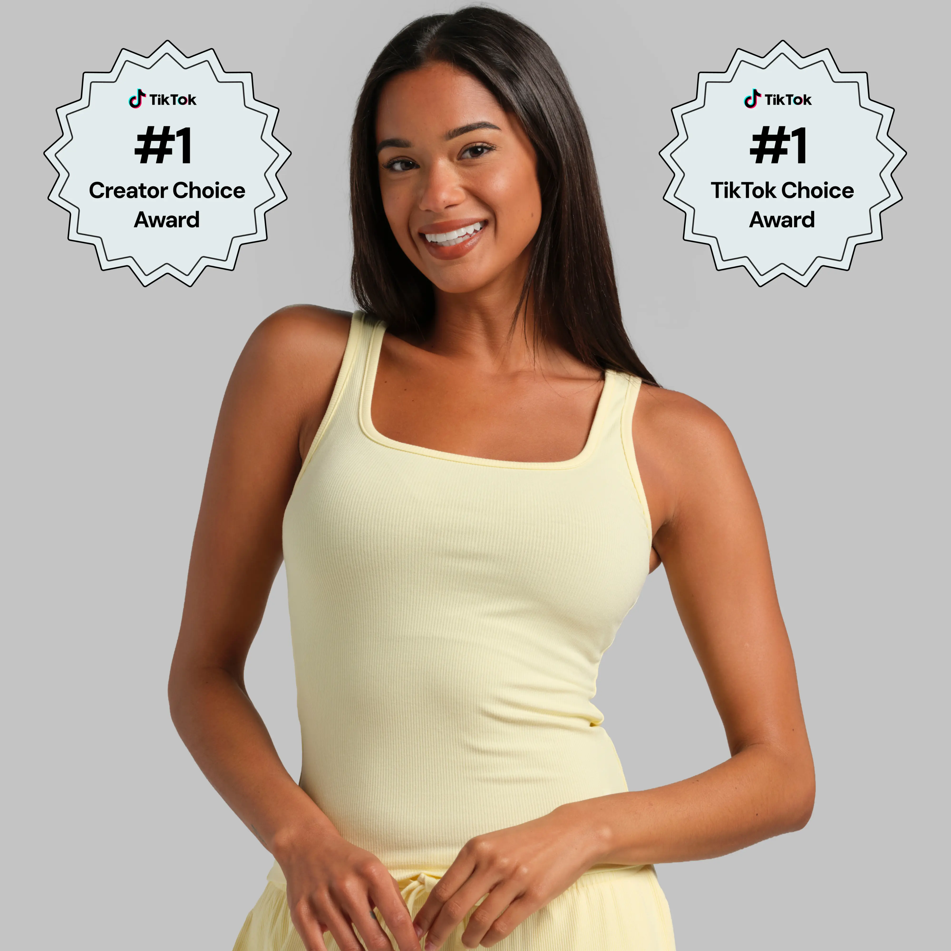 Comfrt | Rib Contour Waist Length Tank | Soft Form-Fitting Tank Top