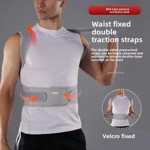 Adjustable Back Posture Corrector Belt, Clavicle Support, Prevents Hunchback and Rounded Shoulders, Unisex, Suggested Size Down