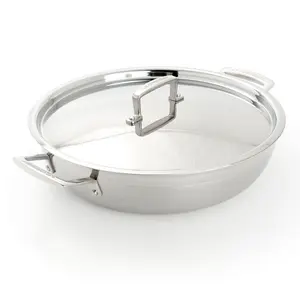 Le Creuset 5-qt Stainless Steel Braiser with Lid