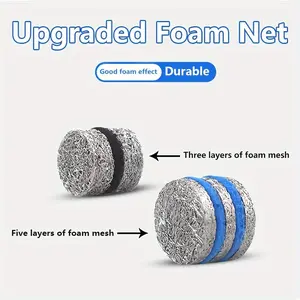 New Upgraded Multi-Layer Foam Nozzle Spray Tip, Richer Foam Filter for High-Pressure Snow Foam Gun, Foam Spray Lance, Car Foam Sprayer, 3000 Psi