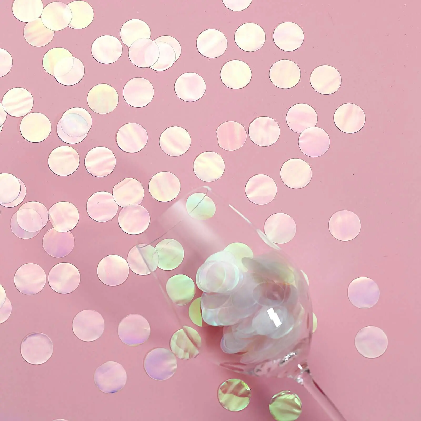 Metallic Round Iridescent Foil Party Confetti (18G Bag) - Festive Party Supplies, Sparkling Glitter Decoration for Weddings, Sprays, Confetti & Streamers, Not for Children