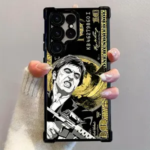 Popular Movie Scarface Phone Case Compatible with Samsung Galaxy S25 S24 S23 S22 S21 FE Ultra Plus 4G 5G Shockproof Transparent Soft Back Cover. Cellphone Smartphone Protection Casing