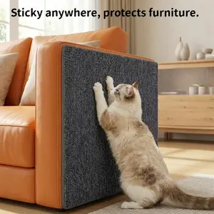 Durable Self-Adhesive Cat Scratching Board, Easy to Stick Cut Clean, Indoor Cat Claw Sharpener, Perfect Protection for Sofa Door Wall Floor, Vertical Scratcher