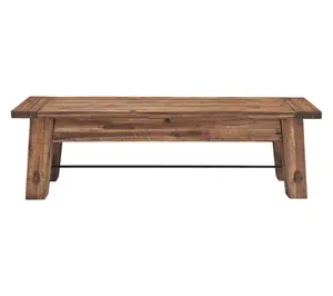 Alaterre Furniture Durango 60" Wood Entryway orDining Bench