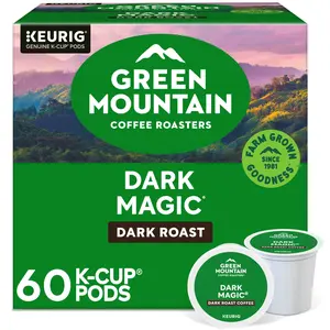 Green Mountain Coffee Roasters, Dark Magic Dark Roast K-Cup Coffee Pods, 60 Count