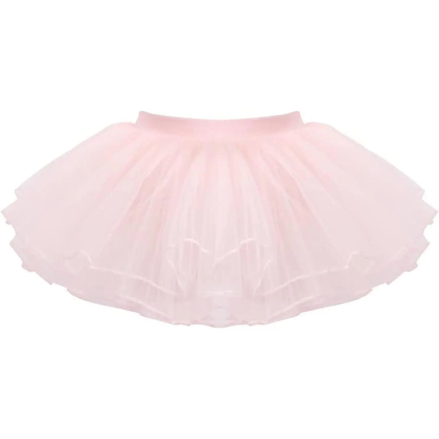 KF5-CPA011 Tutu Skirt Girls Elastic Ballet Dance Skirts 4 Layers Tulle Tutu for Toddler Kid Children 1-9 Years