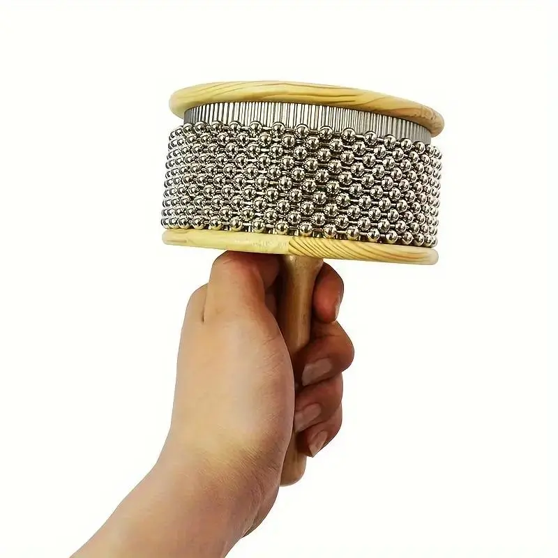 Metal Cabaza Latin Percussion, Handheld Percussion Instrument, Musical Instrument for Home Party, Music Accessories for Teenager & Adults, Durable