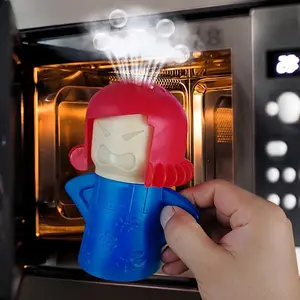 Angry Mom Design Microwave Kitchen Cleaner, Kitchen Gadget, 1 Count Heated Steam Oil, Grease & Grime Cleaner, Microwave Cleaning Supplies, Oven Steaming Box Cleaning Tool, Microwave Steamer