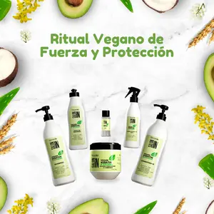 Vegan Keratin & Collagen Ritual Strength & Shield 6-Piece System for Hydration Texture & Heat Protection