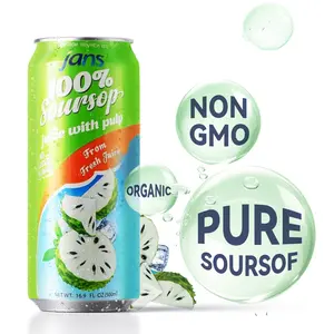 Jans Sparkling Prebiotic Drinks Collection 490 ML – Refreshing, Gut-Friendly & Antioxidant-Rich Flavors（CalamansiJuice Drink+SoursopJuice+LycheeJuiceDrink+Pink GuavaJuice Drink+SoursopFruitFlavor）