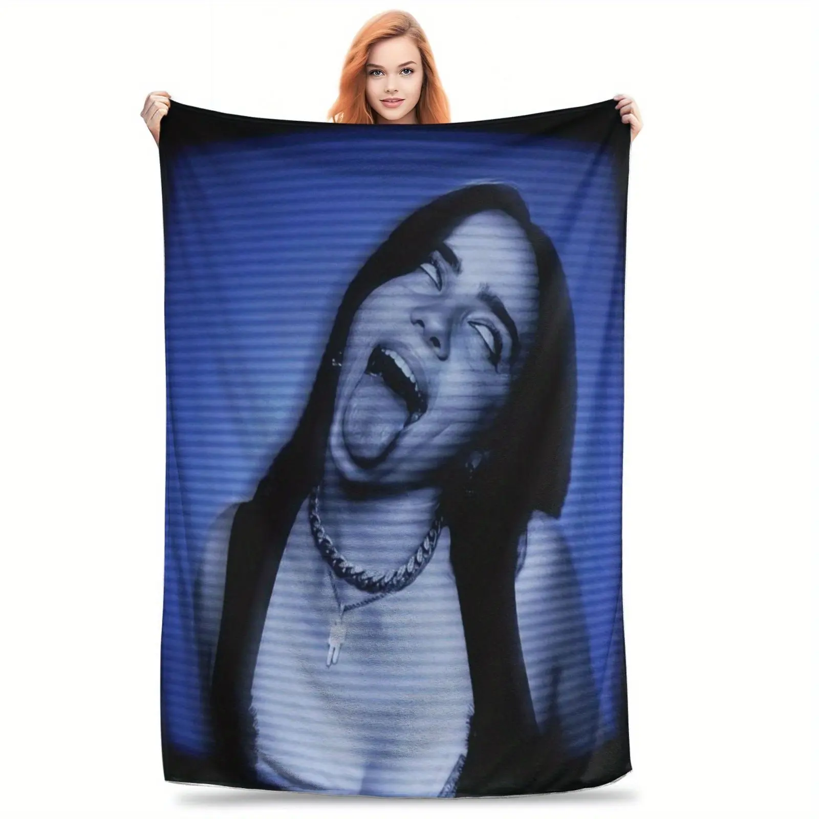 Billie Style Blanket Super Soft Warmth Cozy Throw Blanket Perfect Gift for Friends Family Best Wishes Tender Moments Blanket