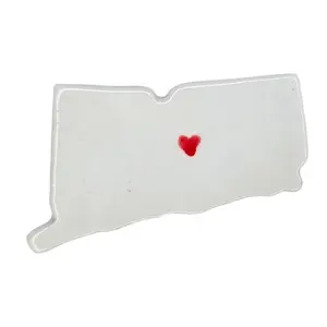 Hartford Ceramic Magnet for Fridge - Unique Handmade Connecticut Souvenir Gift