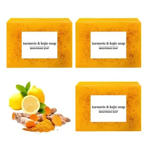 Turmeric & Kojic Acid Brightening Soap, Dark Spot Remover and glowing skin soap