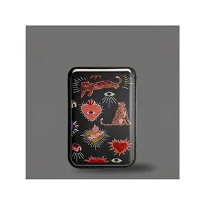 Luxury Exquisite Tiger & Leopard Pattern Faux Leather Wallet Card Holder With Magnetic Feature For IPhone 15 Pro Max/15 Pro/15 Plus/15, For IPhone 14 Pro Max/14 Plus/14 Pro/14, For IPhone 13 Pro/13/13 Mini, For IPhone 12/12 Pro/12 Mini