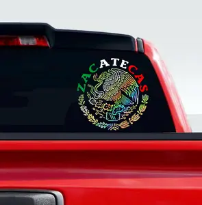 Sticker Aguila Mexicana Estados - Adhesive Vinyl Decal:  Eagle Shield  Mexico for, Car, Boats, Glass Doors Easy installation many color enkei wheels personalized multipurpose exterior