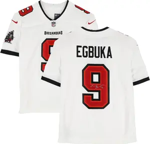 Emeka Egbuka Tampa Bay Buccaneers Autographed Nike White Limited Jersey - Fanatics Authentic Certified