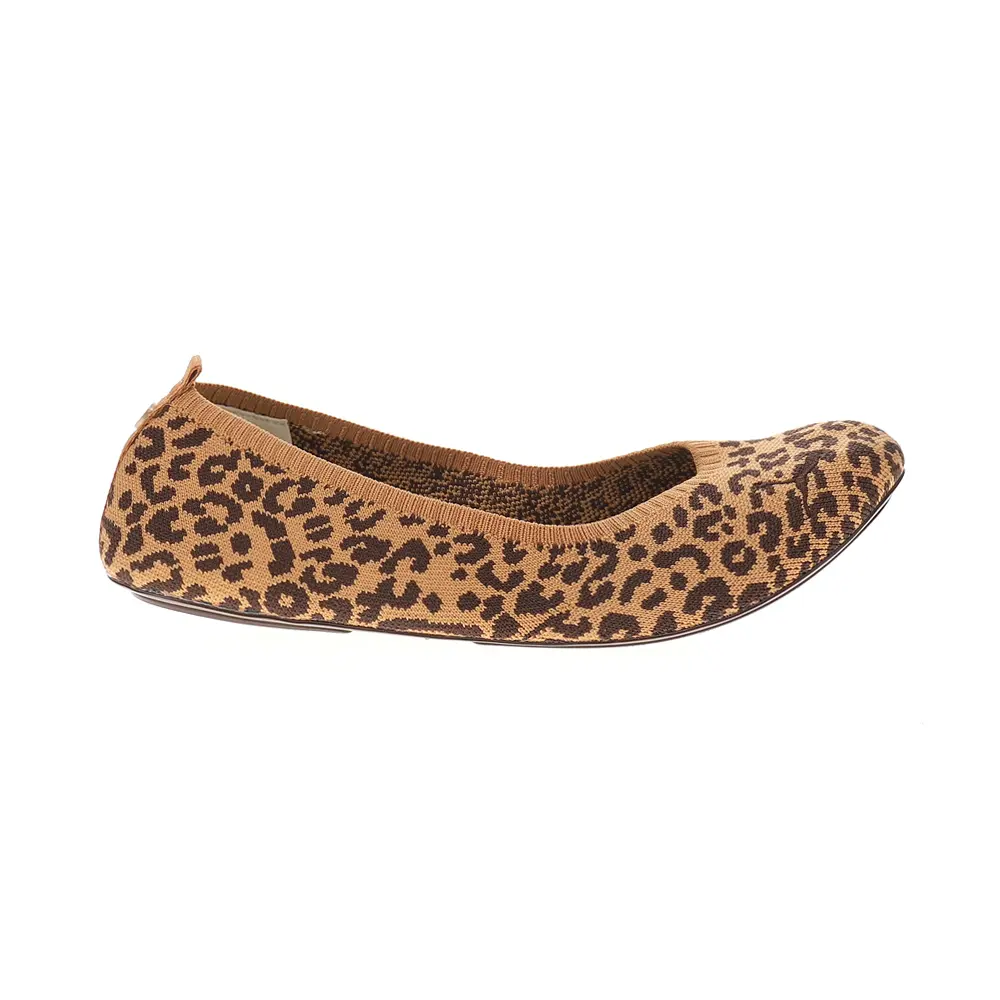 PUMA Womens Iliana Leopard Ballerina Flats Casual - Brown