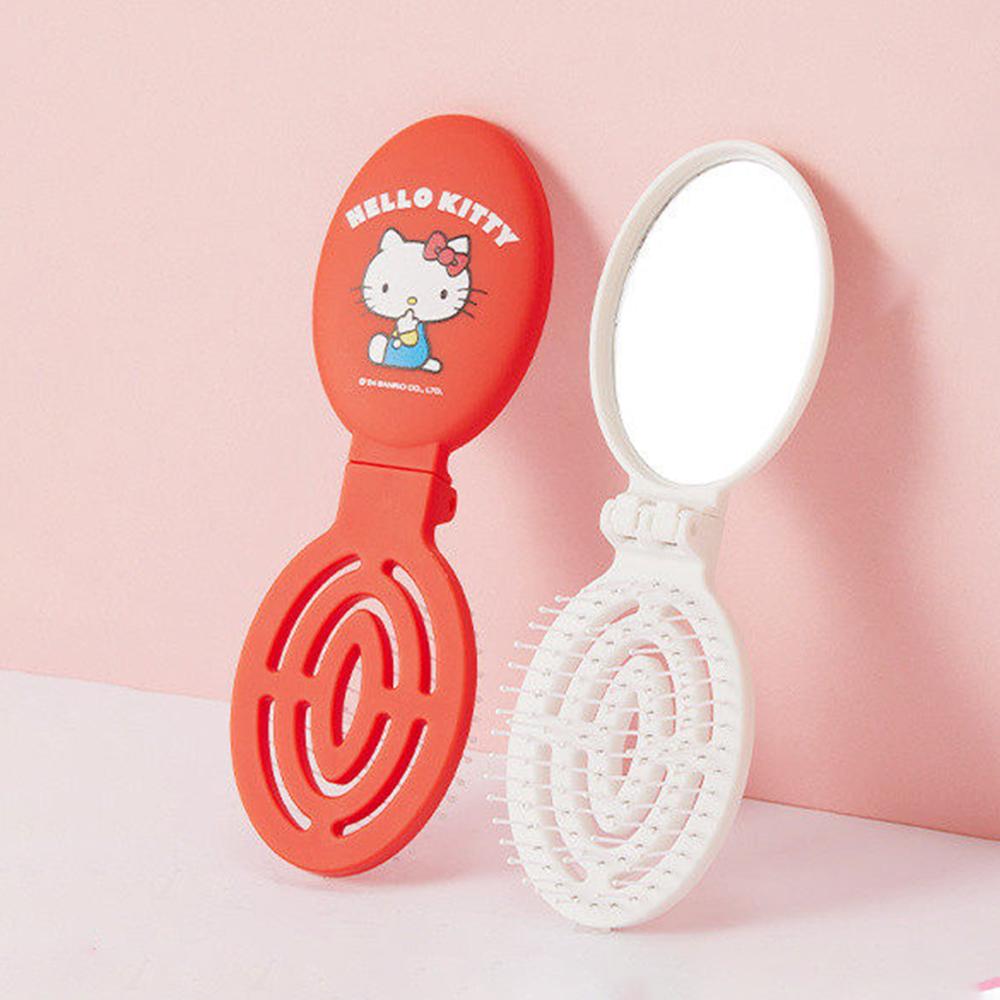 MINISO Folding Comb Hello Kitty Comb and Mirror in One Compact Portable