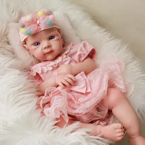 FunCuddle NO.16 Doll, 19.69-inch Baby Girl Doll，Realistic enough，rebirth girl doll，silicone dolls full body newborn，birthday dolls for girls figurines