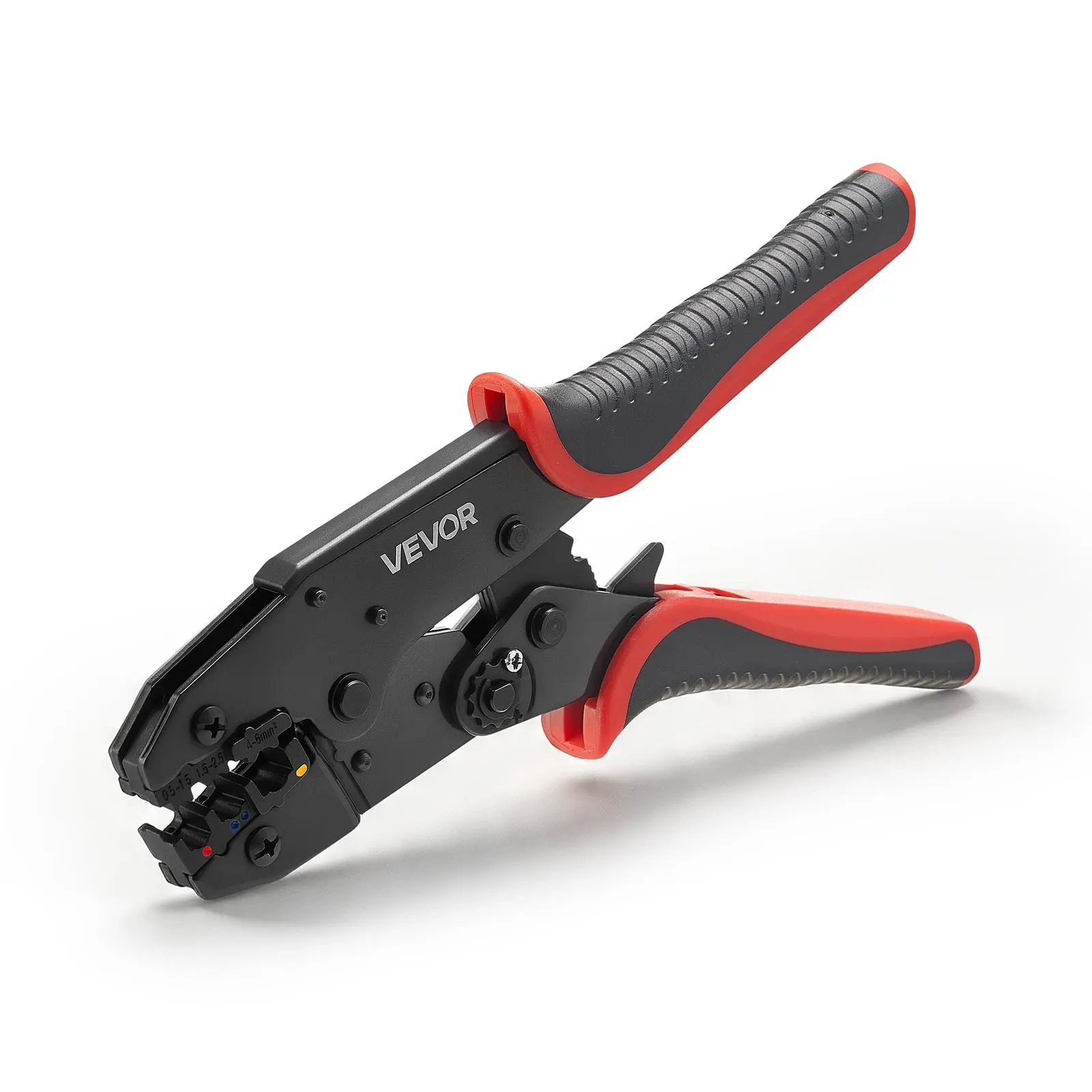 【Summerfinds】VEVOR Crimping Tool22-10 AWG Ratcheting Wire Crimper ToolLabor-Saving Electrical Terminal Crimp Pliers with Clear Metric & AWG MarkingsQuick ReleaseAdjustable Force for Multiple Terminals