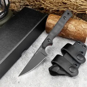 New Topps Fixed Blade Knife, Portable Outdoor Camping Survival Tool, Fishing Cutting Knife, Camping Knives, Edc Tool with Sheath, 8cr13mov Steel Blade, Survival Gear, Survival Equipment