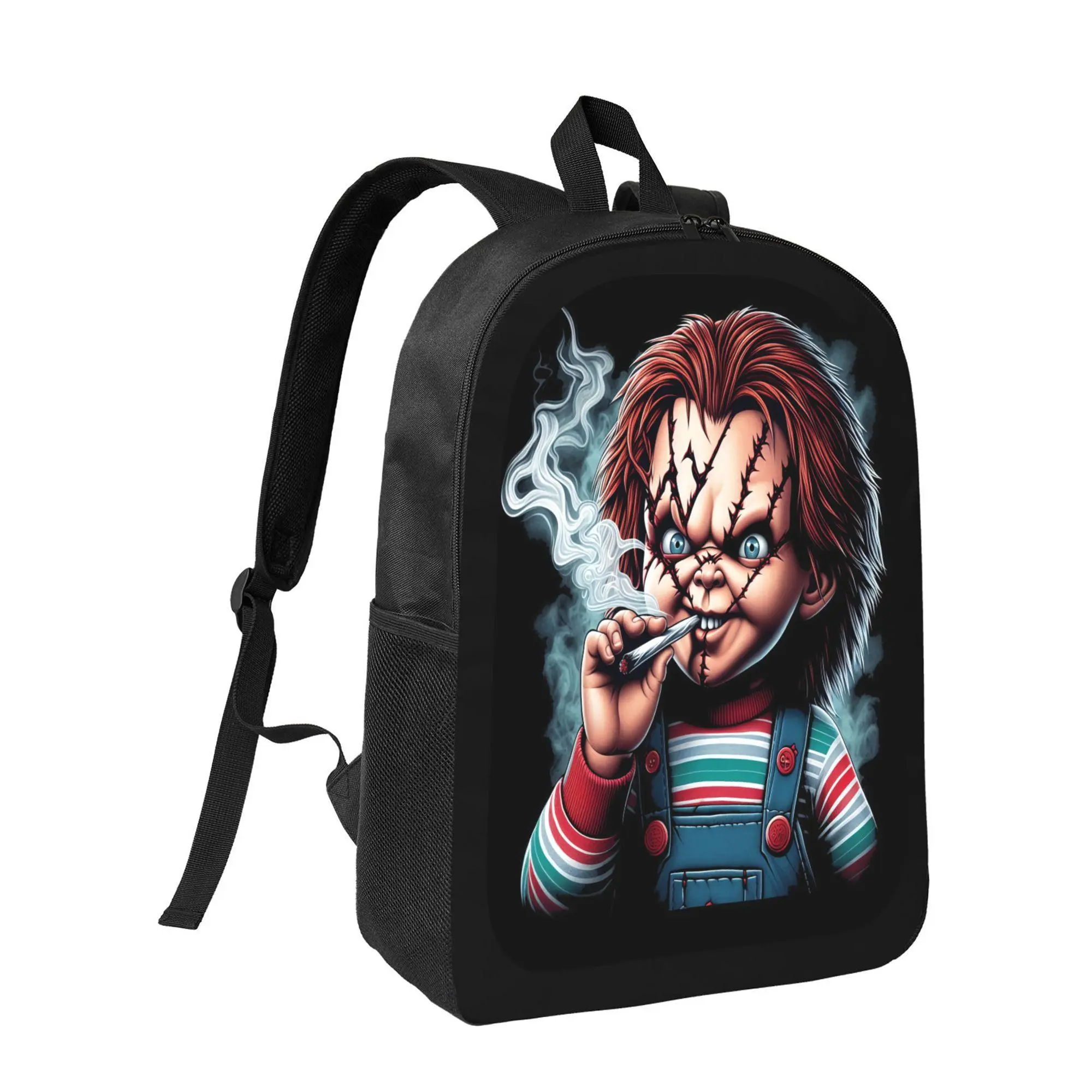 Chucky Good Guys Backpack, Horror Movie Print School Bookbag Lightweight Daypack for Teens Back to School Daily Use
