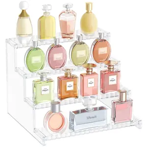 12 Inch Clear Display Stand  for Cologne, Fragrance, Figures, Cupcakes & Perfumes - Versatile Storage for Vanity