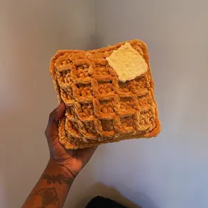 Crochet Waffle plushie