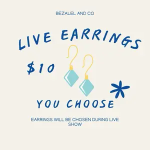 Bezalel and Co Live Sale Earrings - Choose Your Style for $10-Perfect for Live Show Selection