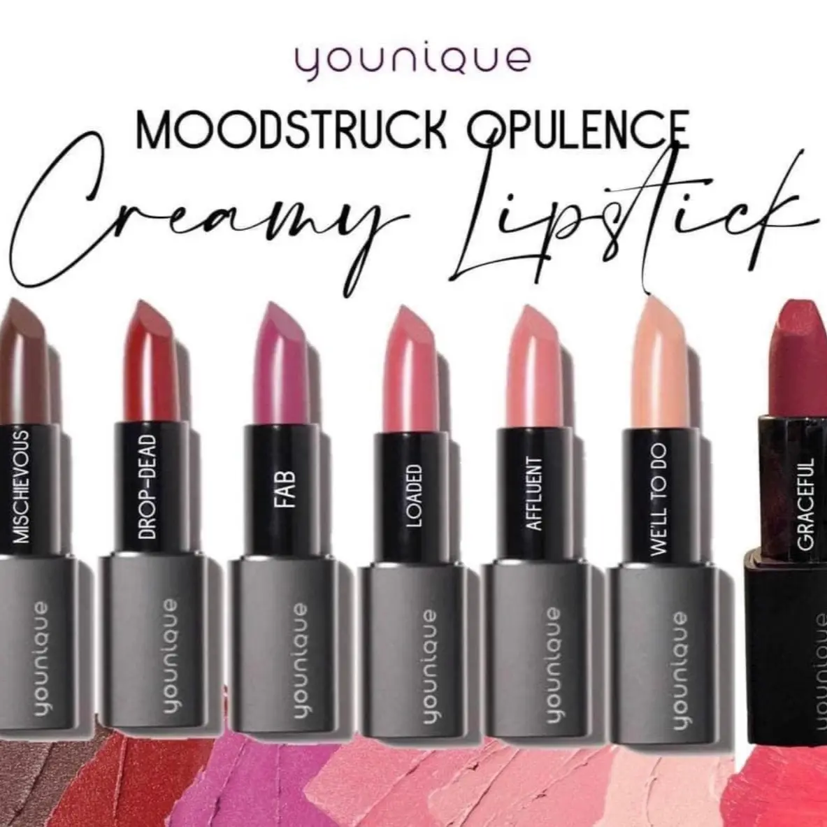 Younique Moodstruck Opulence creamy lipstick Makeup Color Luxury Cosmetic Nourishing Lightweight